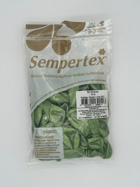 Reflex Verde Lima 5" (Bolsa 50pzs) Sempertex