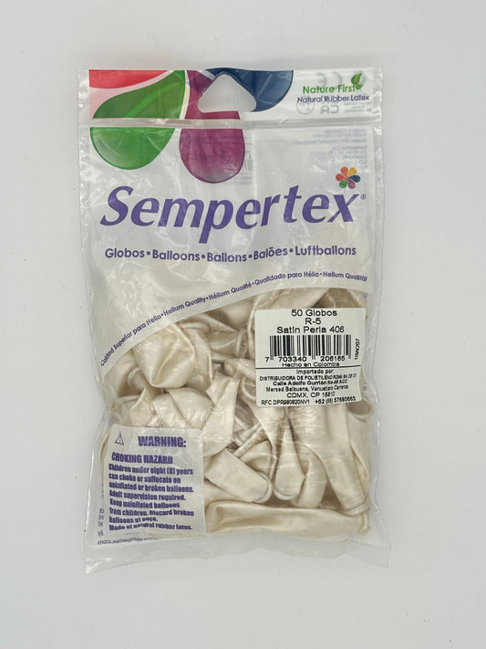 Satín Perla 5" (Bolsa 50pzs) Sempertex
