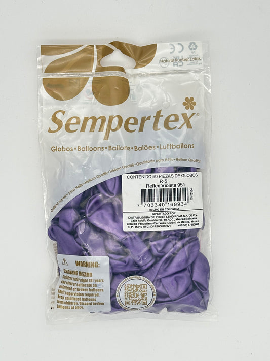 Reflex Violeta 5" (Bolsa 50pzs) Sempertex