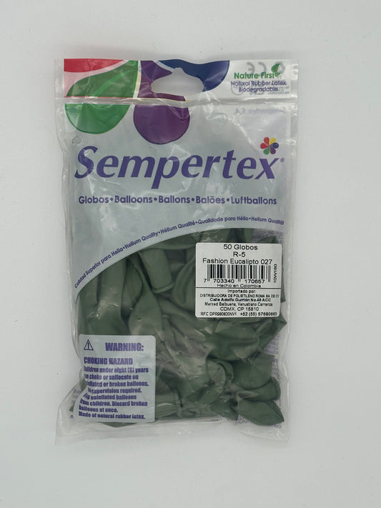 Fashion Eucalipto 5" (Bolsa 50pzs) Sempertex