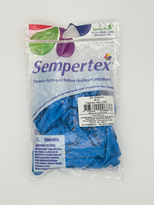 Fashion Azul 5" (Bolsa 50pzs) Sempertex