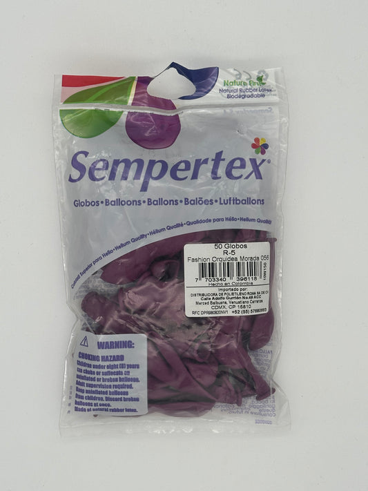 Fashion Orquidea Morada 5" (Bolsa 50pzs) Sempertex