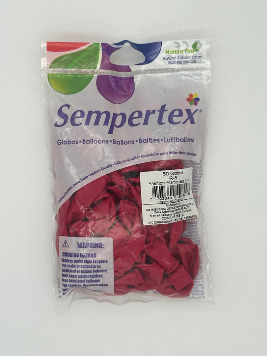 Fashion Frambuesa 5" (Bolsa 50pzs) Sempertex