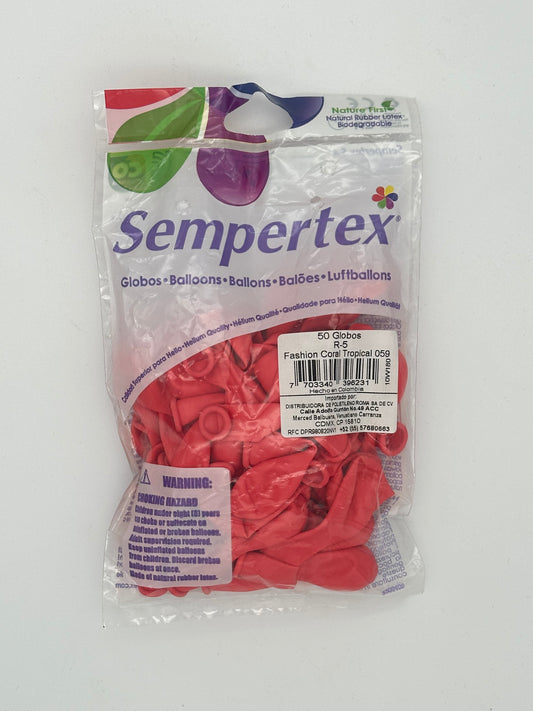 Fashion Coral Tropical 5" (Bolsa 50pzs) Sempertex