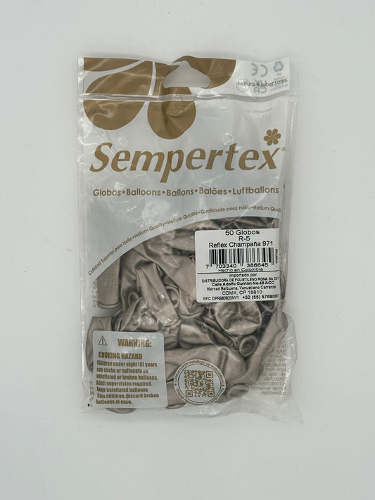 Reflex Champaña 5" (Bolsa 50pzs) Sempertex