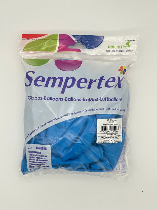Fashion Azul 18" (Bolsa 25pzs) Sempertex