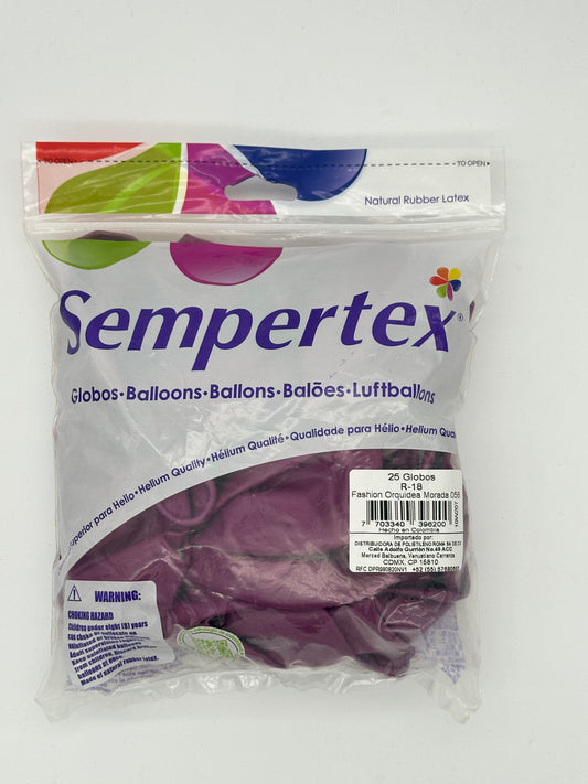 Fashion Orquidea Morada 18" (Bolsa 25pzs) Sempertex