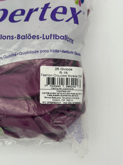 Fashion Orquidea Morada 18" (Bolsa 25pzs) Sempertex
