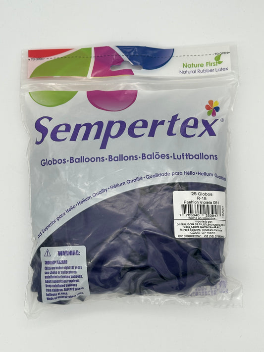 Fashion Violeta 18" (Bolsa 25pzs) Sempertex
