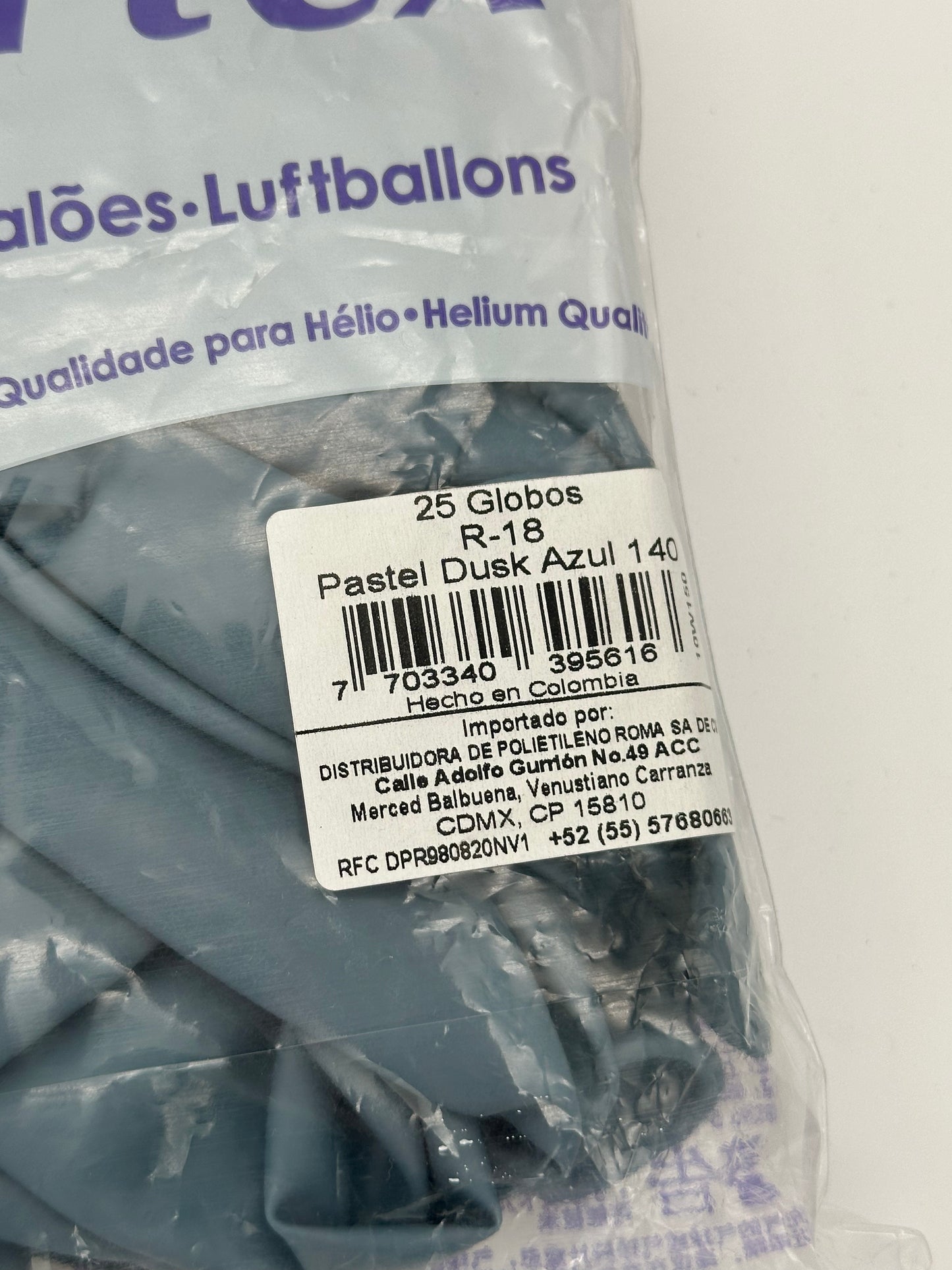 Pastel Dusk Azul 18" (Bolsa 25pzs) Sempertex