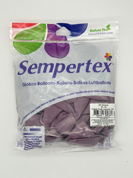 Pastel Dusk Lavanda 18" (Bolsa 25pzs) Sempertex