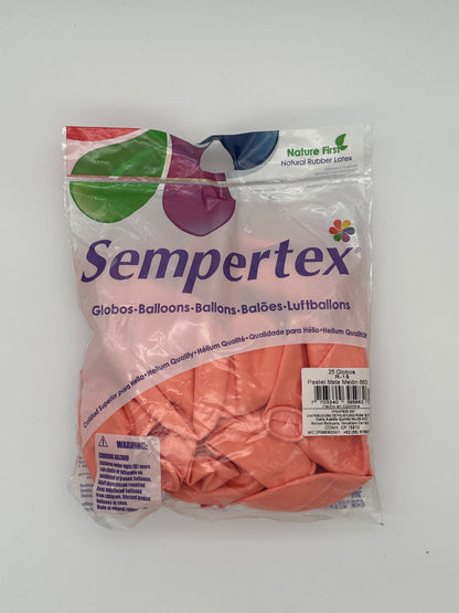 Pastel Mate 18" Sempertex (Bolsa 25pzs)