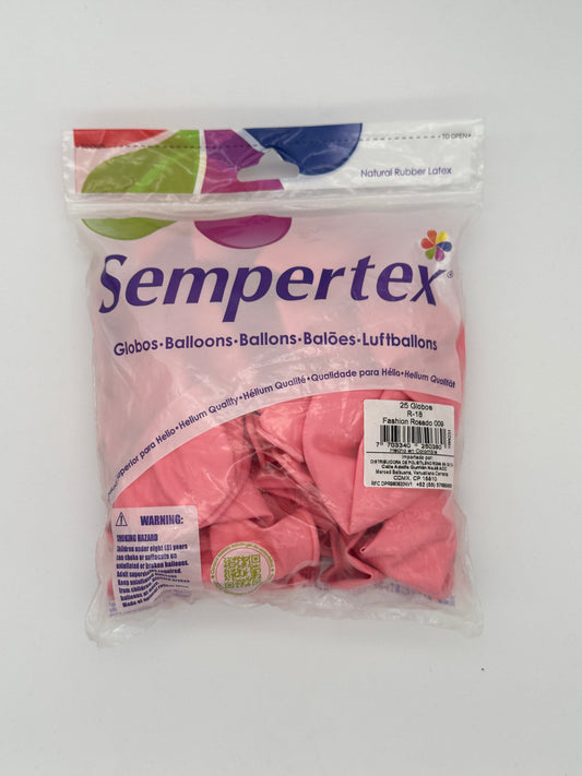 Fashion Rosado 18" (Bolsa 25pzs) Sempertex