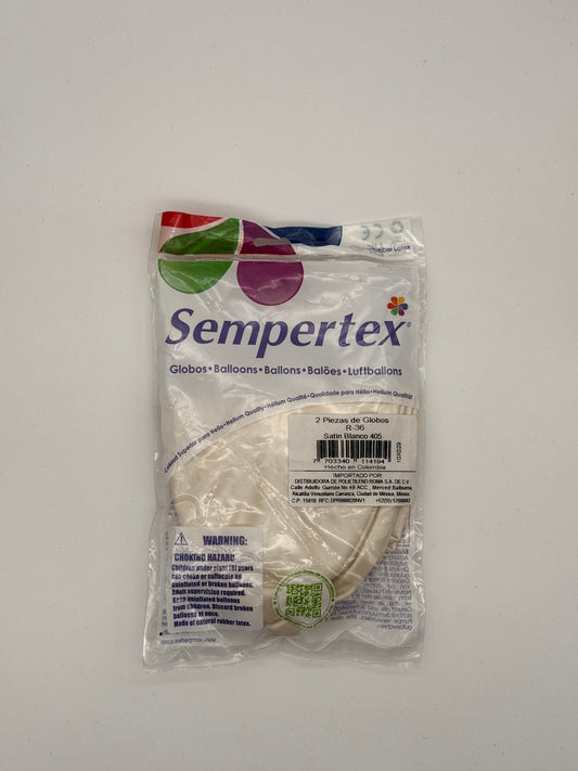 Satín Blanco 36" (Bolsa 2pzs) Sempertex