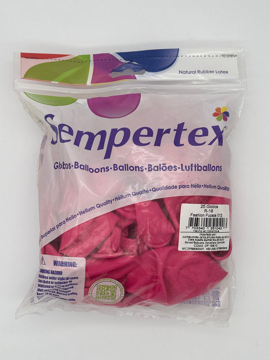 Fashion Fucsia 18" (Bolsa 25pzs) Sempertex