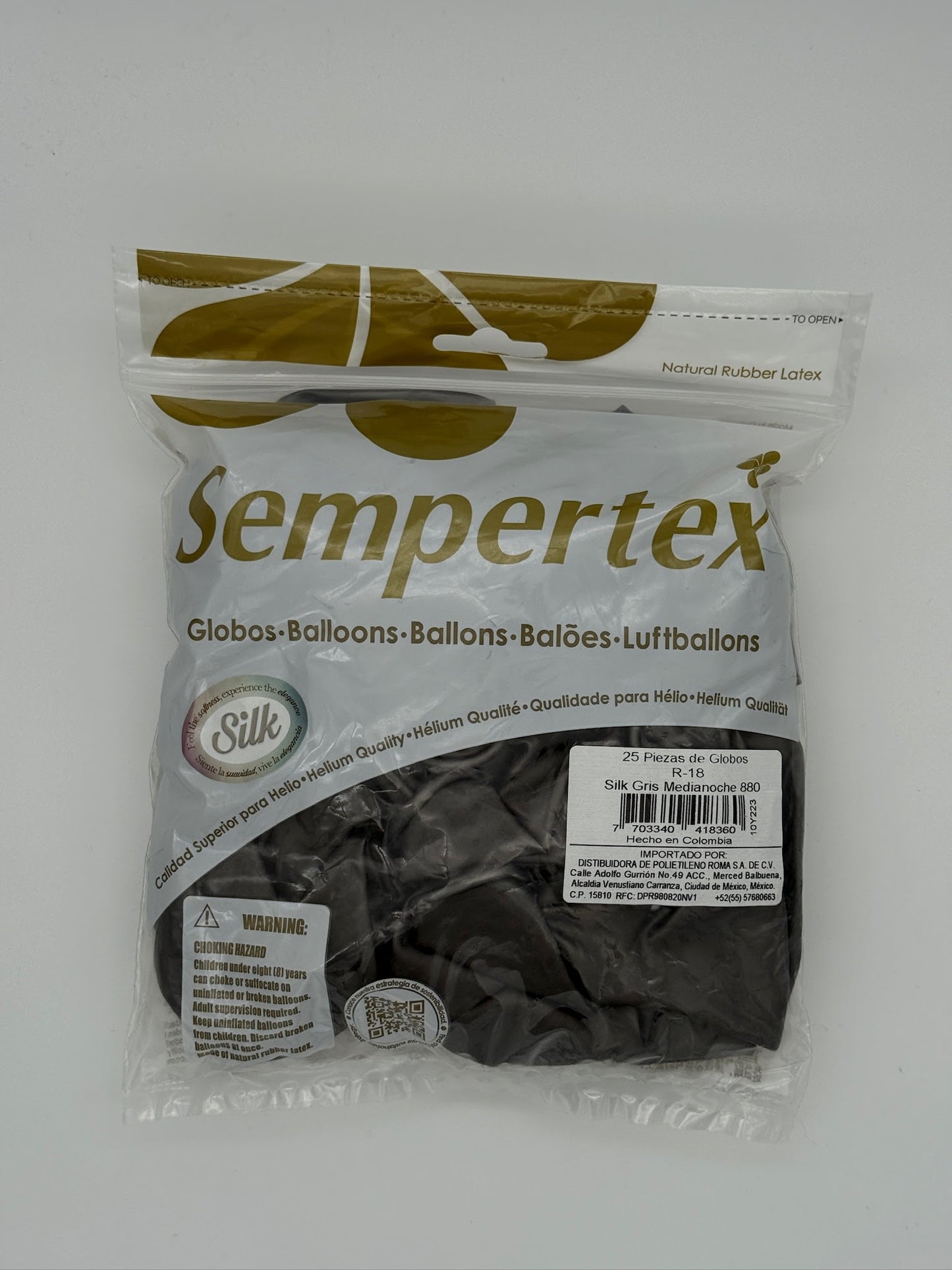 Silk 18" Sempertex (Bolsa 25pzs)