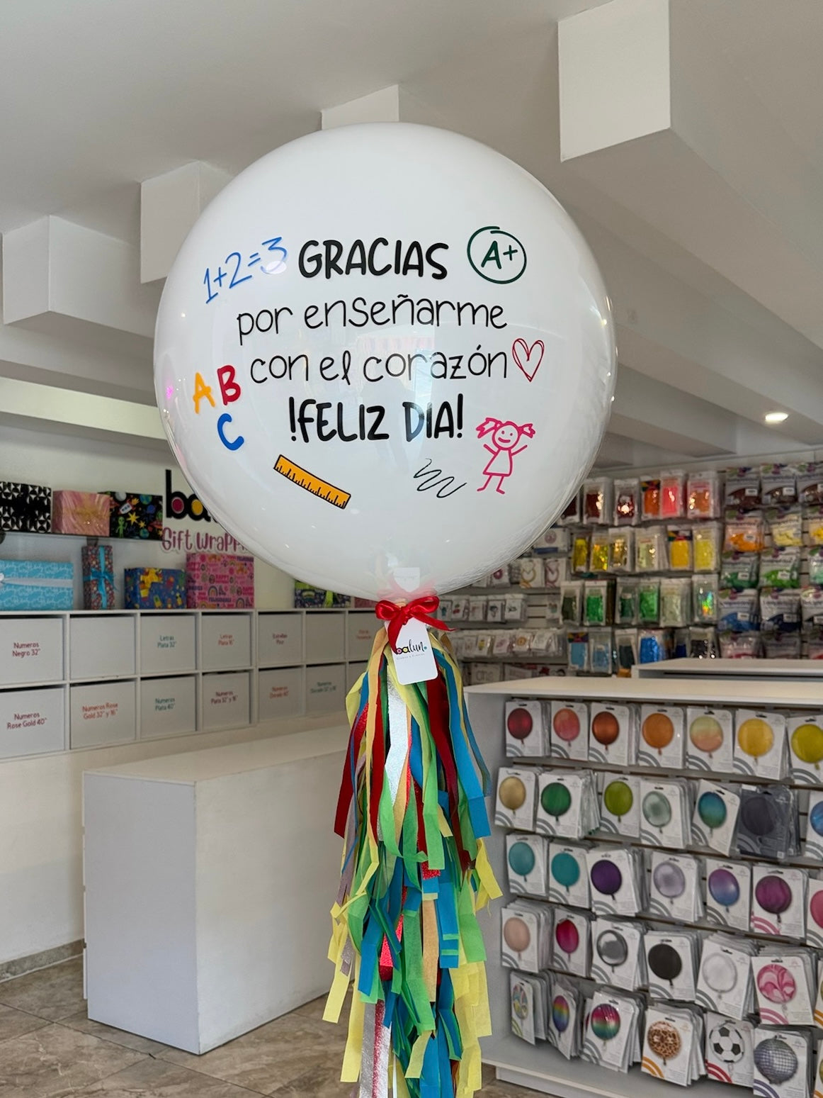 Globo Burbuja con Látex Teacher's Day