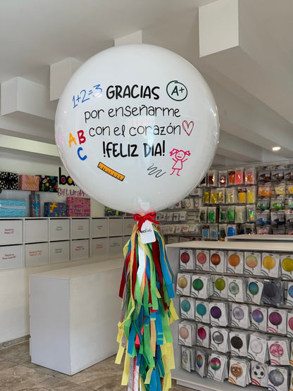 Globo Burbuja con Látex Teacher's Day