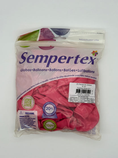 Fashion 18" Sempertex (Bolsa 25pzs)