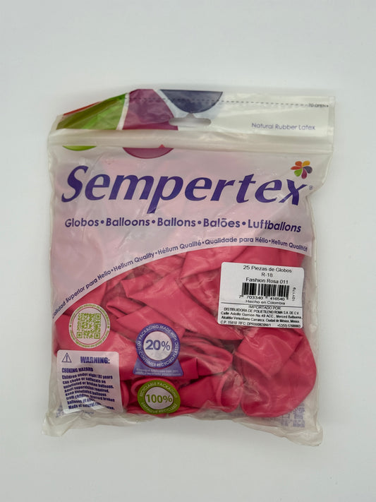 Fashion Rosa 18" (Bolsa 25pzs) Sempertex