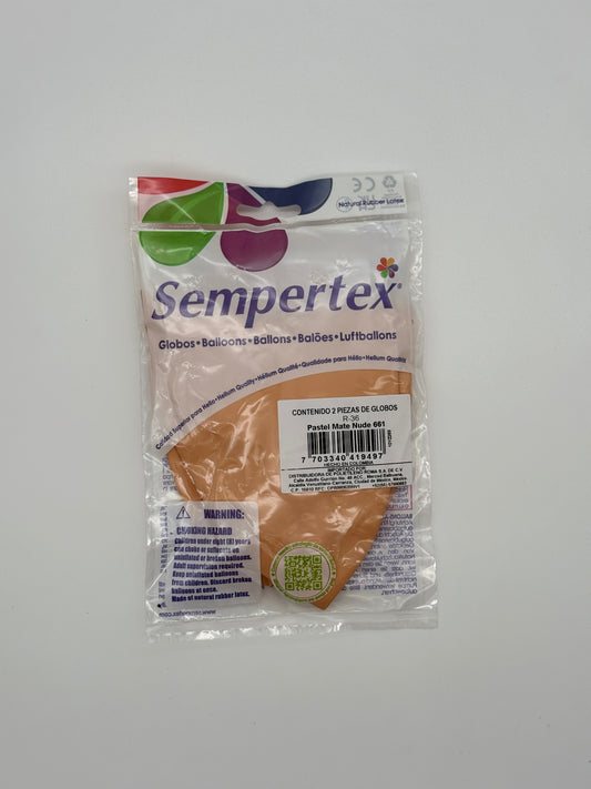 Pastel Mate Nude 36" (Bolsa 2pzs) Sempertex
