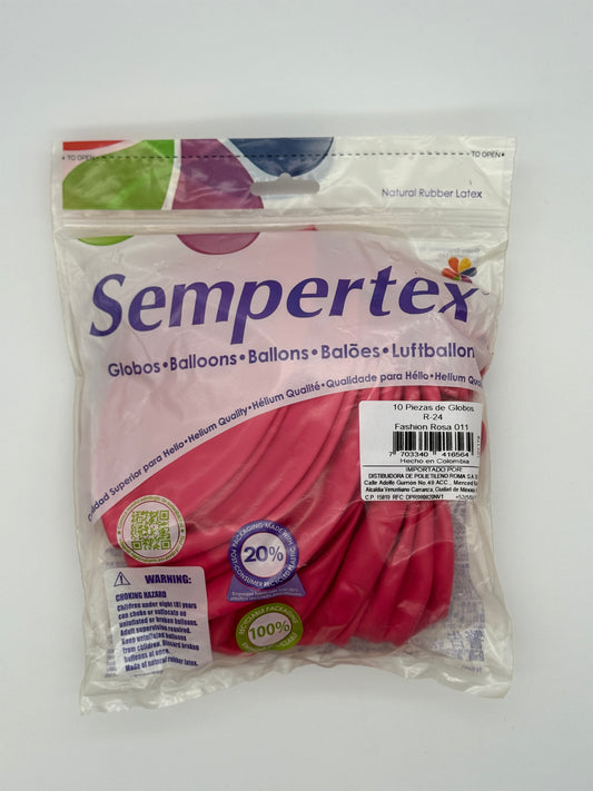 Fashion Rosa 24" (Bolsa 10pzs) Sempertex