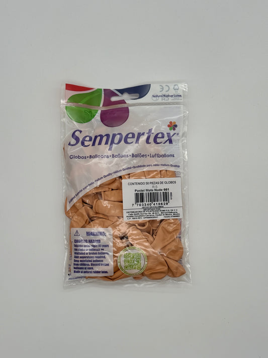 Pastel Mate Nude 5" (Bolsa 50pzs) Sempertex