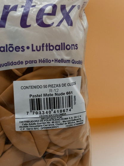 Pastel Mate Nude 12" (Bolsa 50pzs) Sempertex