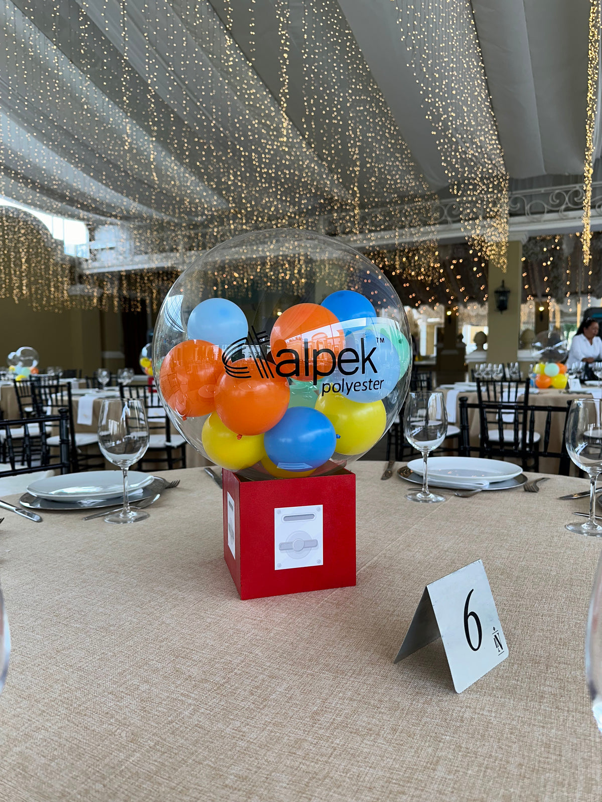 Centro de Mesa Globo Burbuja Temática Chicles – Balun Globos y Eventos