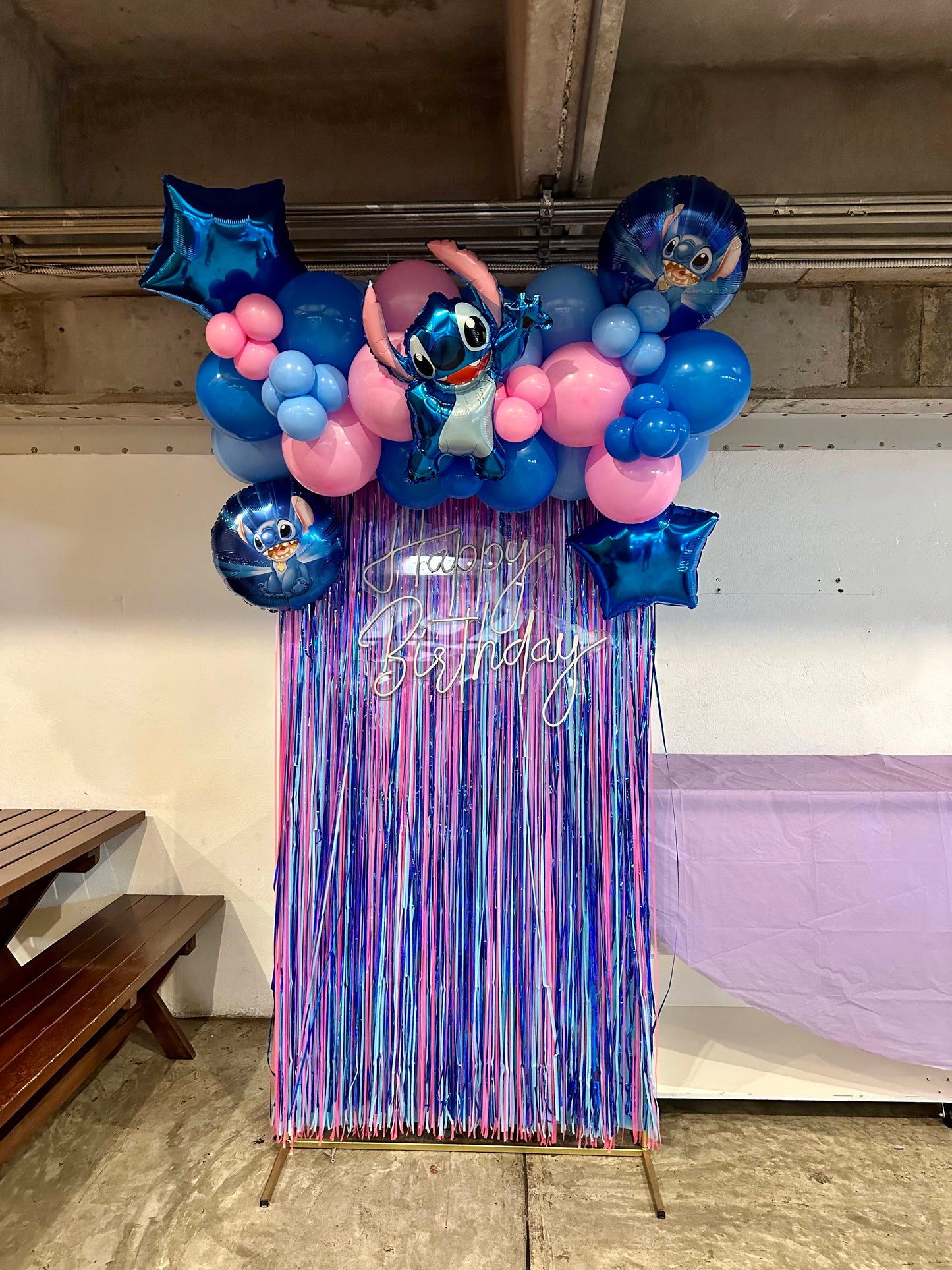 Set Mix Cortina Metálica Personaje Stitch