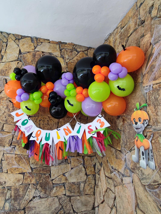 Guirnalda de Globos Temática Paw Patrol Halloween