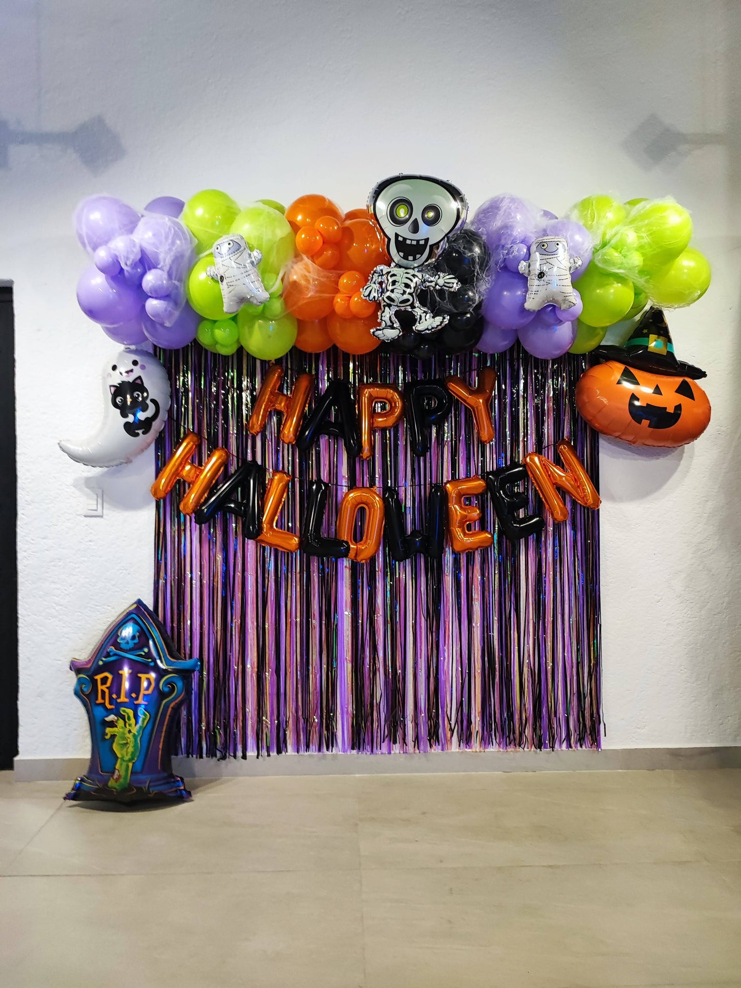 Decoración Halloween Cortina Metálica