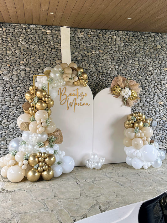 Set 2 Mamparas + Columna de Globos Bautizo