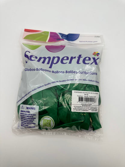 Fashion Verde Trébol 12" (Bolsa 50pzs) Sempertex