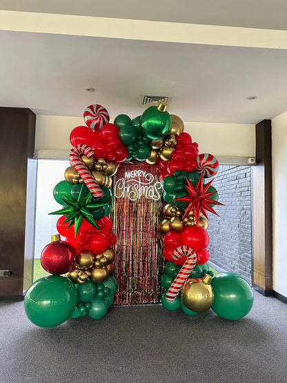 Set Navideño con Mix Cortina Metálica