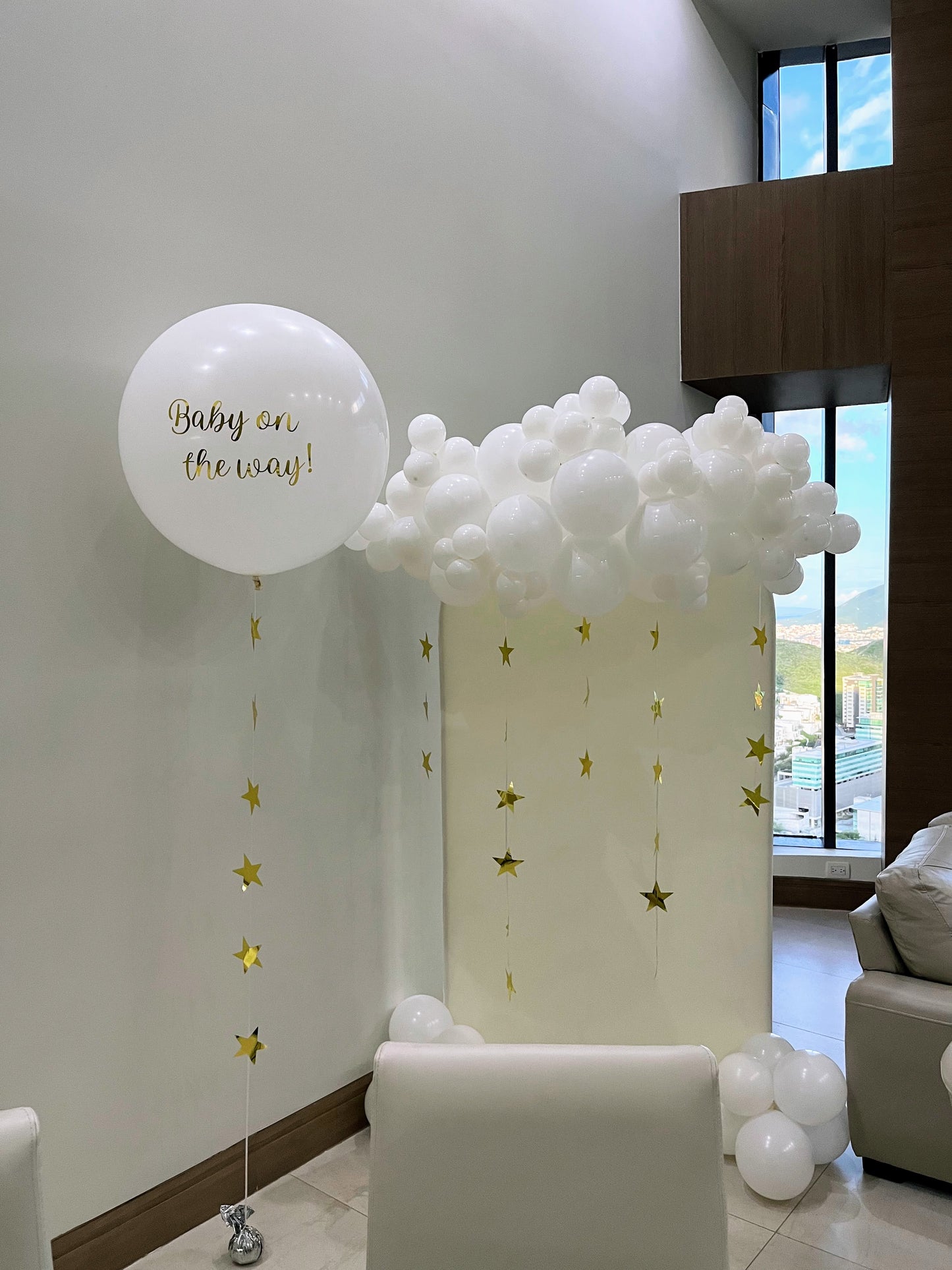 Mampara con Nube + Estrellas (Baby on the Way)