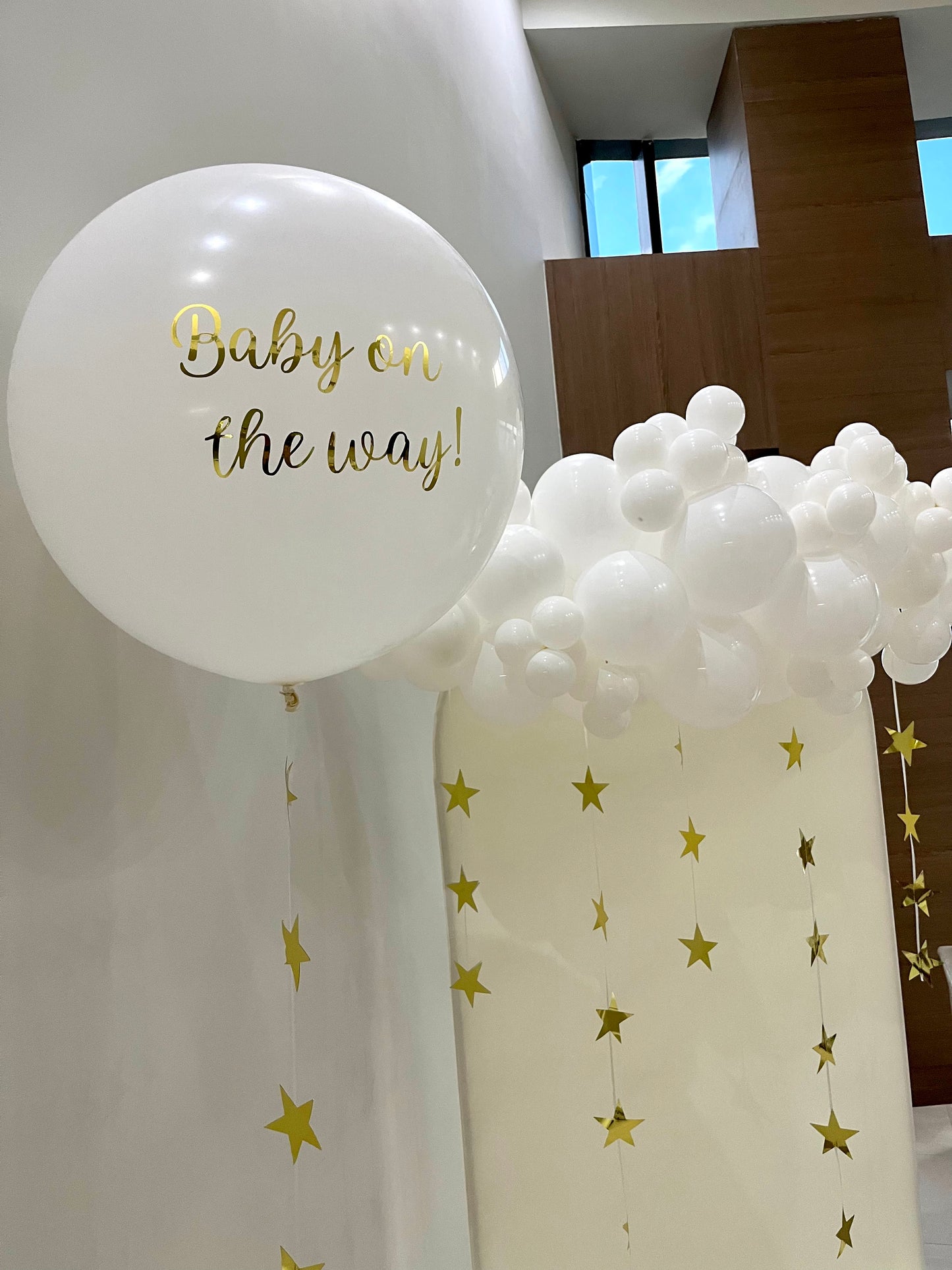 Mampara con Nube + Estrellas (Baby on the Way)