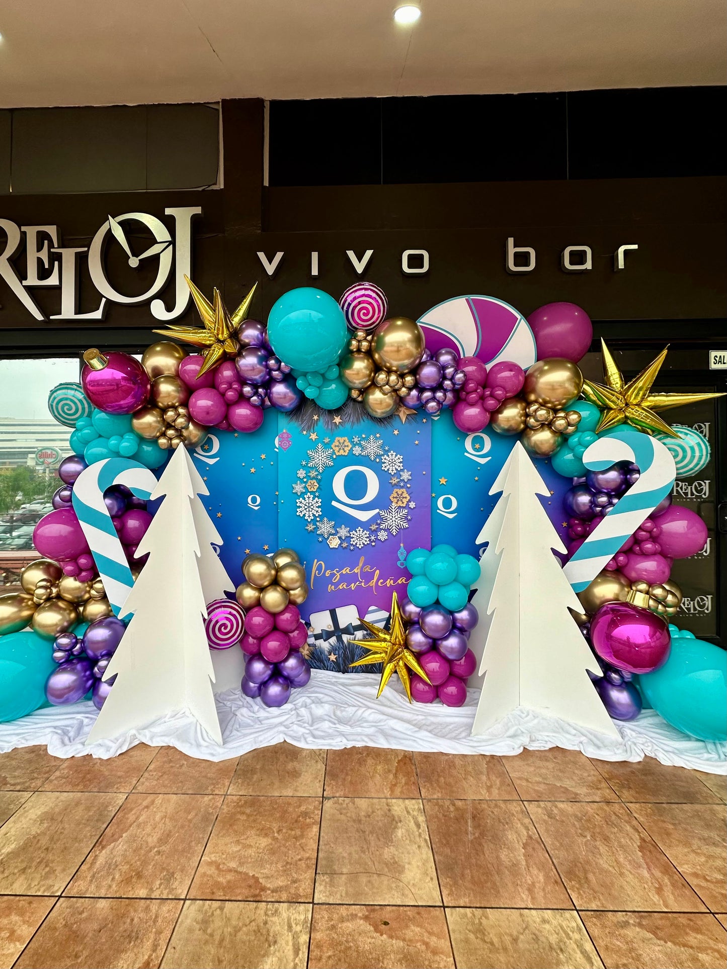 Decoración Navideña 3 Mamparas con Impresión