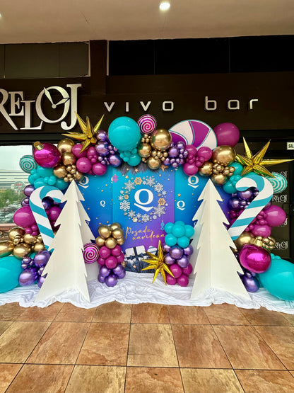 Decoración Navideña 3 Mamparas con Impresión