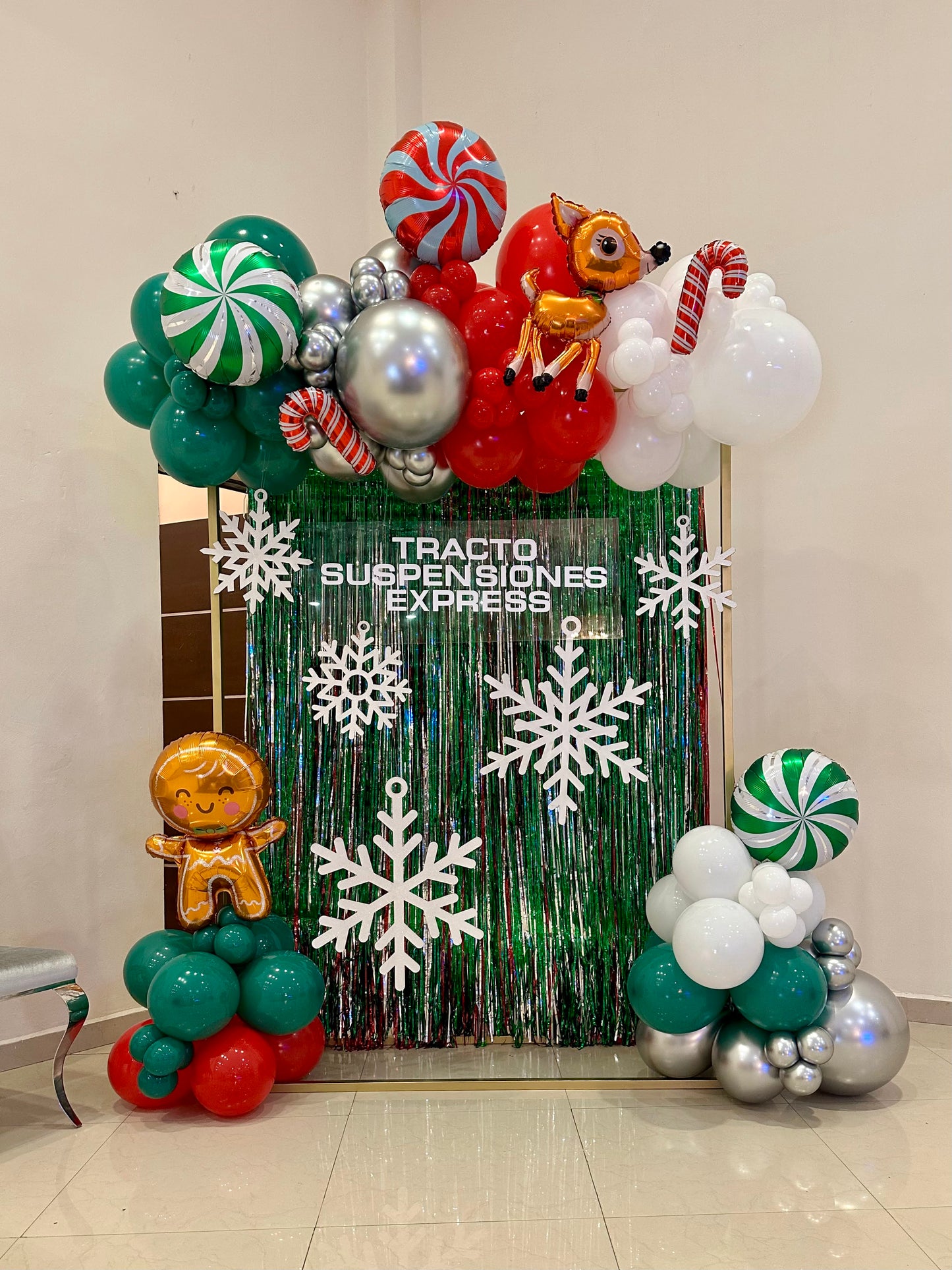 Cubo Navideño con Letrero Personalizado