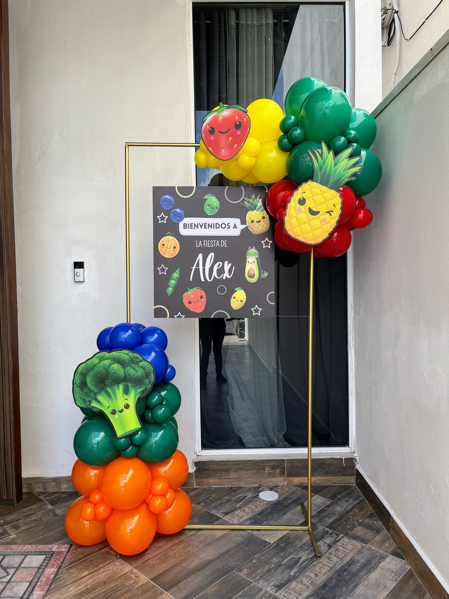 Cuadro de Bienvenida + Impresiones Sensory Bear Frutas y Verduras