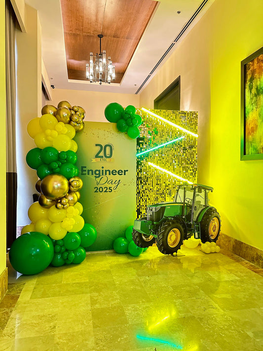 Mampara Engineer Day + Shimmer con Tractor
