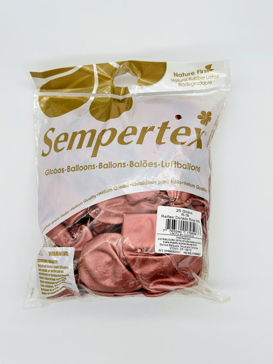 Reflex Dorado Rosa 18" (Bolsa 25pzs) Sempertex