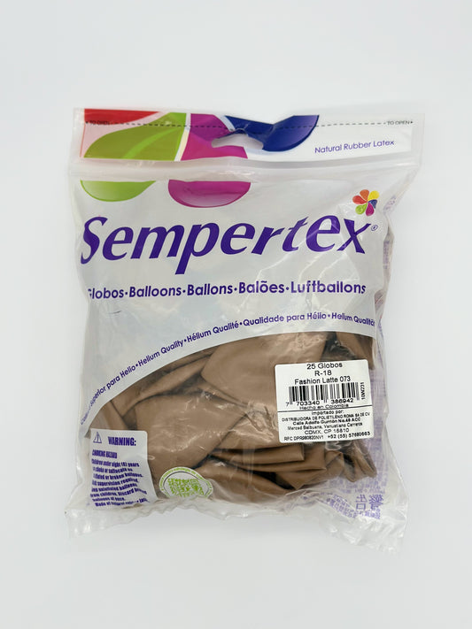 Fashion Latte 18" (Bolsa 25pzs) Sempertex