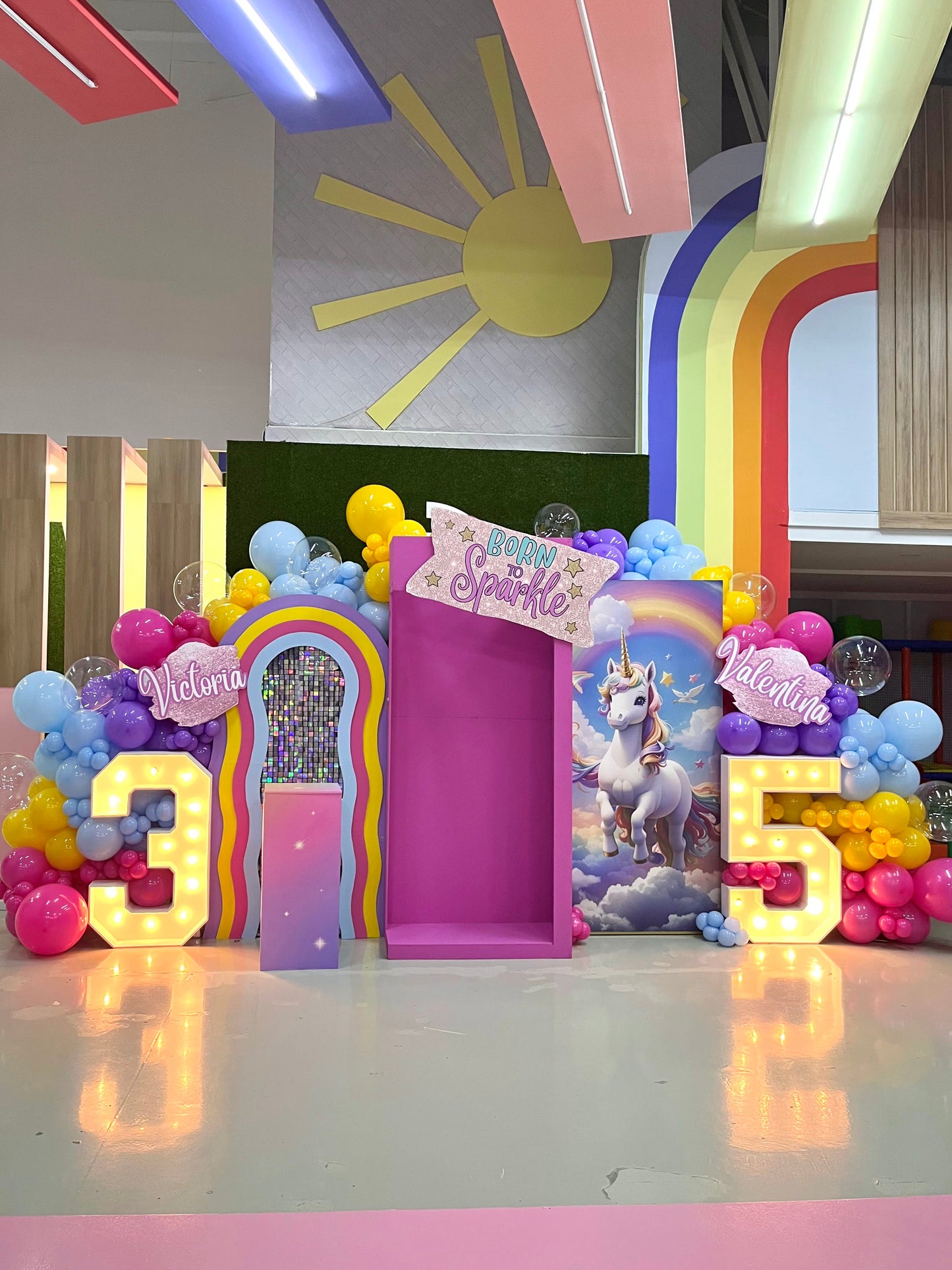 Decoración Unicornio "Born to Sparkle"