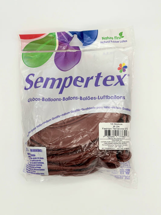 Fashion Terracota 24" (Bolsa 10pzs) Sempertex