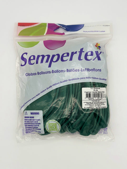 Fashion Verde Selva 24" (Bolsa 10pzs) Sempertex