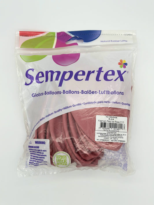 Fashion Palo de Rosa 24" (Bolsa 10pzs) Sempertex