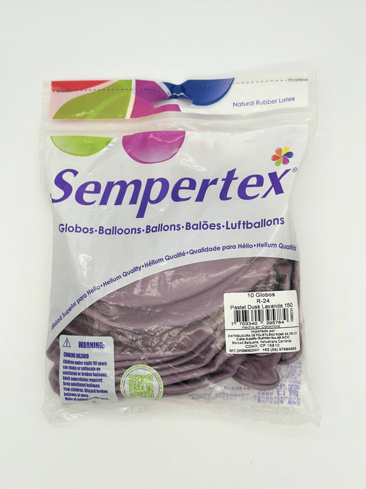 Pastel Dusk Lavanda 24" (Bolsa 10pzs) Sempertex