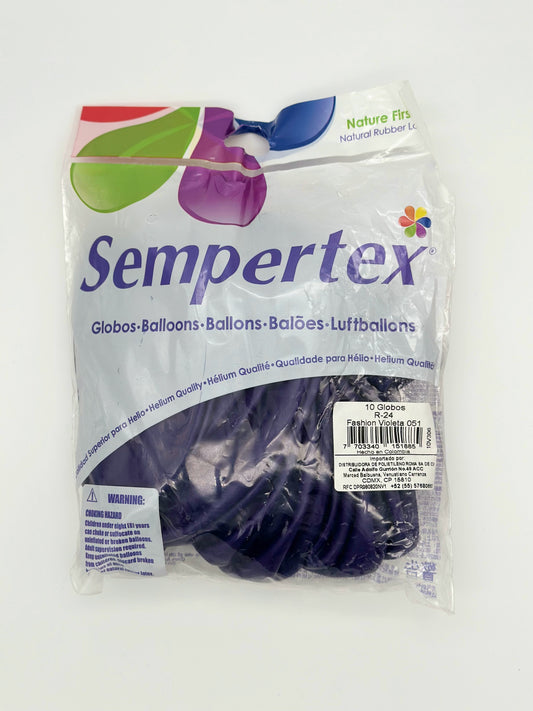 Fashion Violeta 24" (Bolsa 10pzs) Sempertex